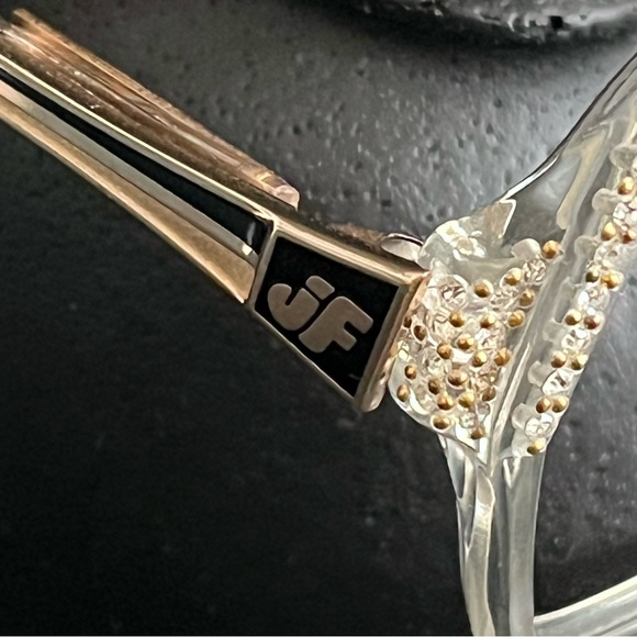 Jacques Fath Vintage Crystal Rhinestone Eyeglass Sunglass Frames - Picture 6 of 16